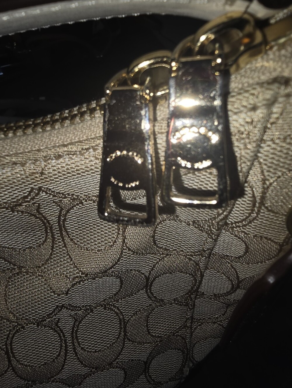 Coach Outline Signature East West‎ Celeste Convertiable Hobo Bag - Picture 11 of 11